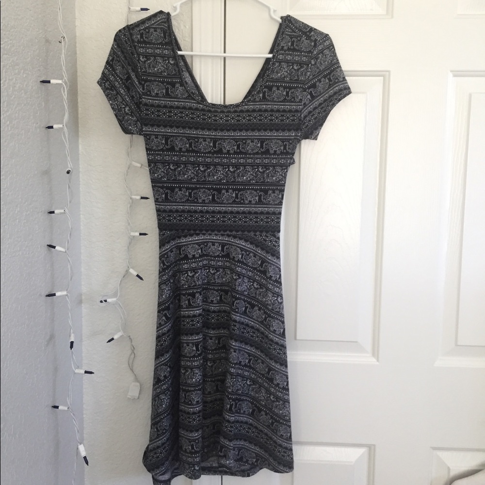 Black and white dress